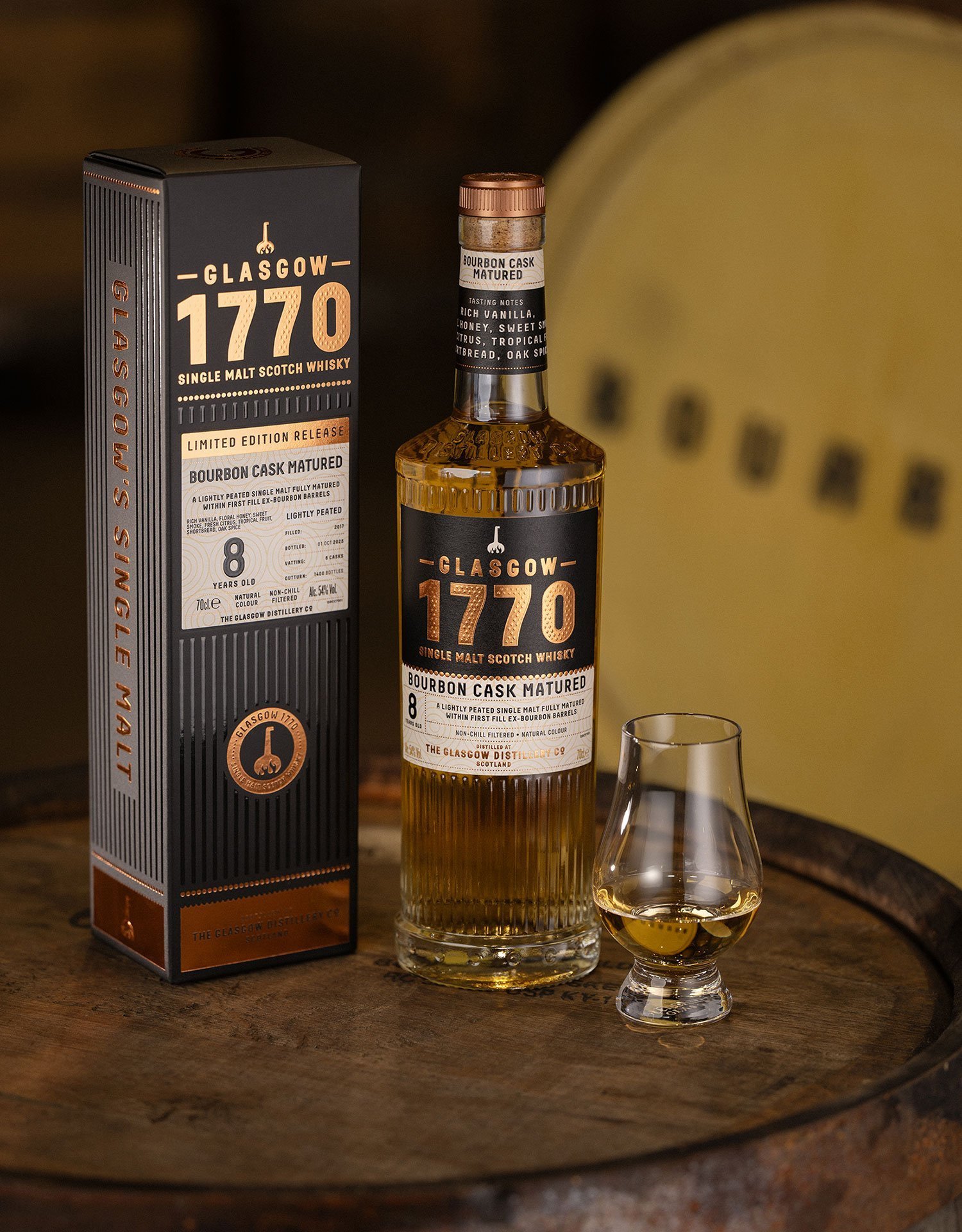 Glasgow 1770 Bourbon Cask Matured - Imagen 2